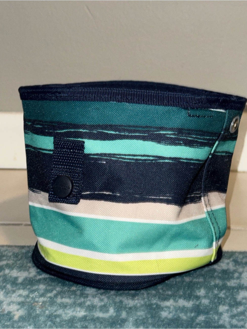Thirty one striped round scrunch bin